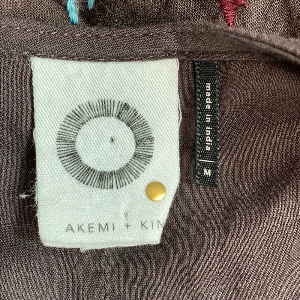 Anthro Akemi+Kin Rigmarole Embroidered Tassel Top - Picture 10 of 11